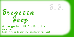 brigitta hecz business card